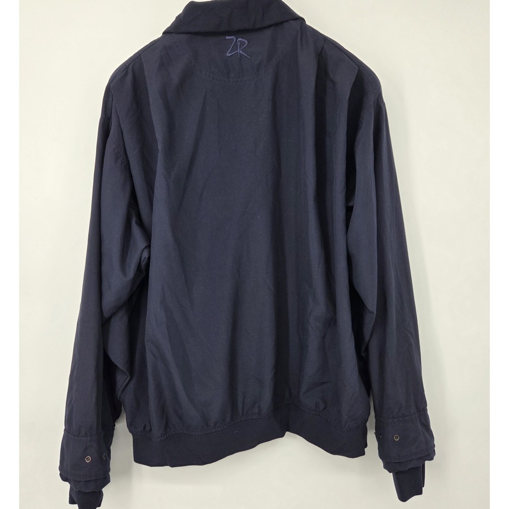 Zero Restriction 1/4 Snap Pullover Long Sleeve Windbreaker Men's Large Navy Blue - Picture 2 of 7